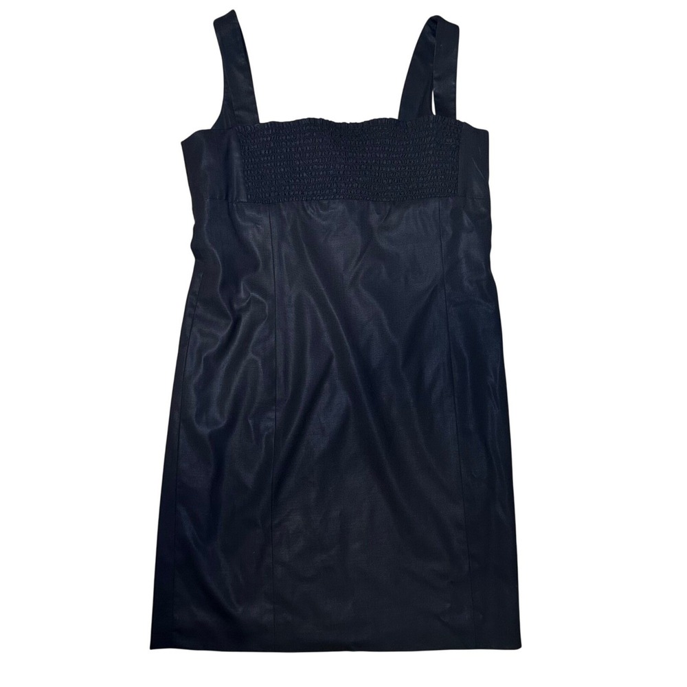 Strenesse Gabriele Strehle Germany black mini dress virgin wool designer size 12